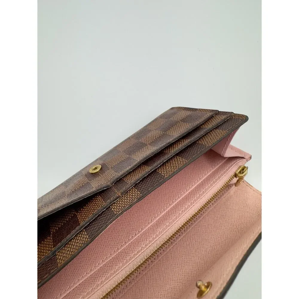 Louis Vuitton Damier Portefeuille Sarah Rose Ballerina Long Wallet Classic